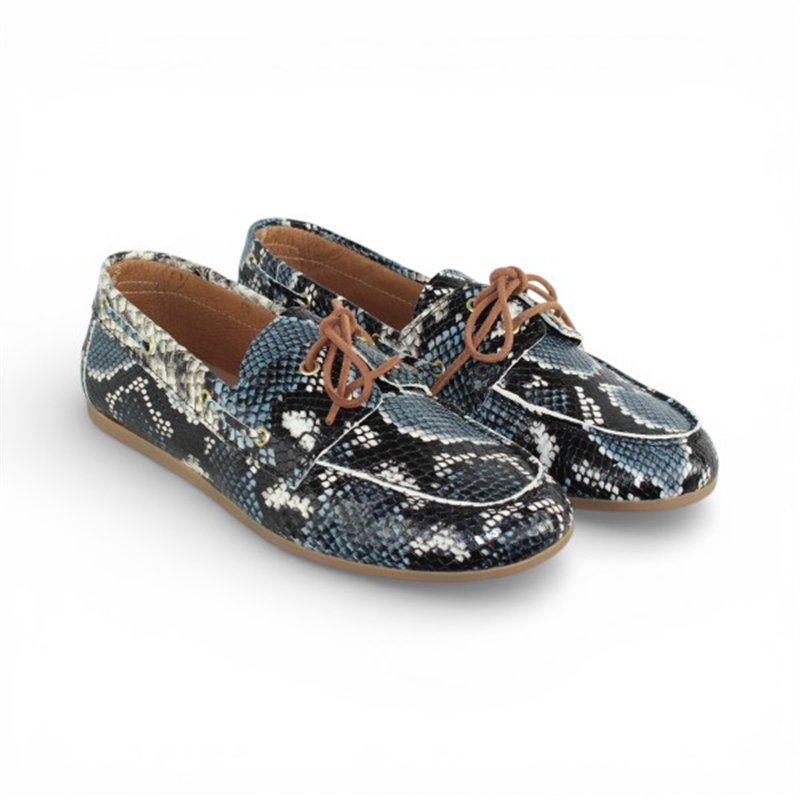 Lolas Driza Pyton mocasin nautico