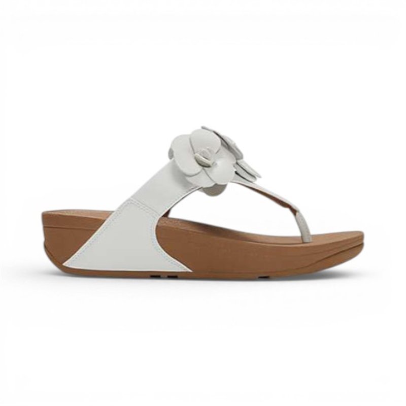 Fitflop sandalia Lulu flower blanco