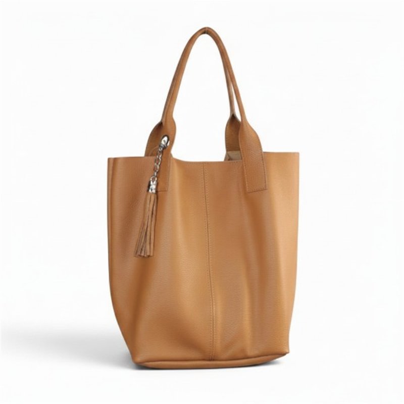 Bolsa pompón piel