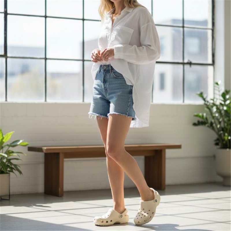 Crocs Zueco Classic Bone