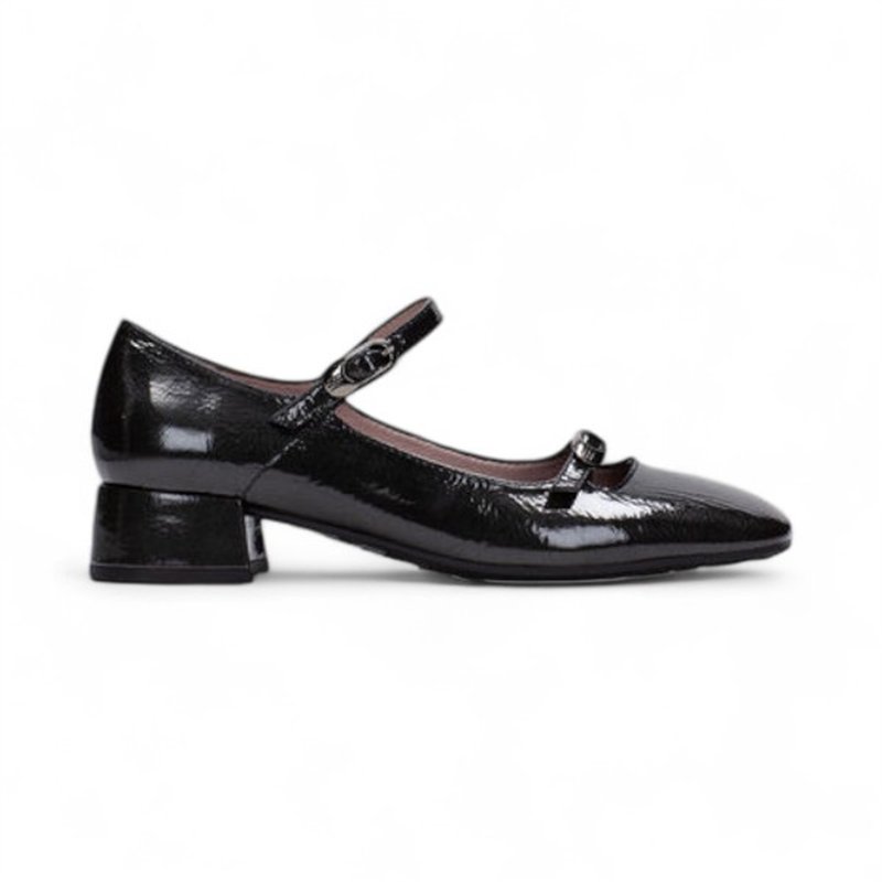 bailarina hebilla tacon 3 cm piel charol linea oporto