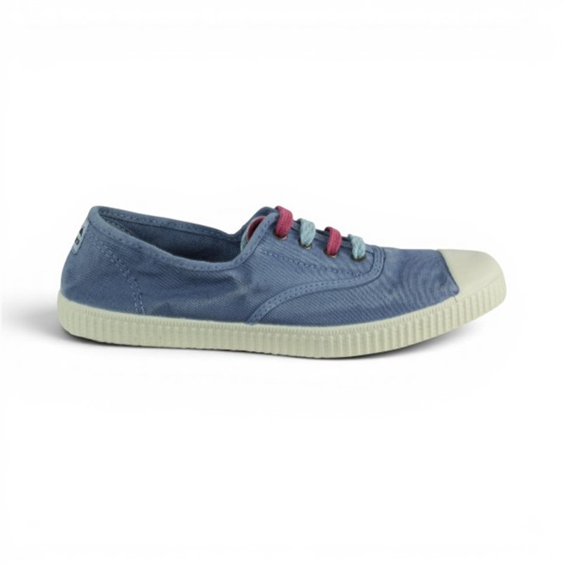 Cero de costa zapatilla de lona azul
