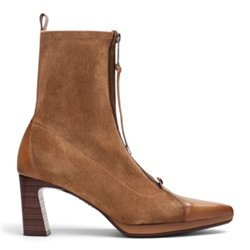 Hispanitas Botin Bangkok cremallera cuero