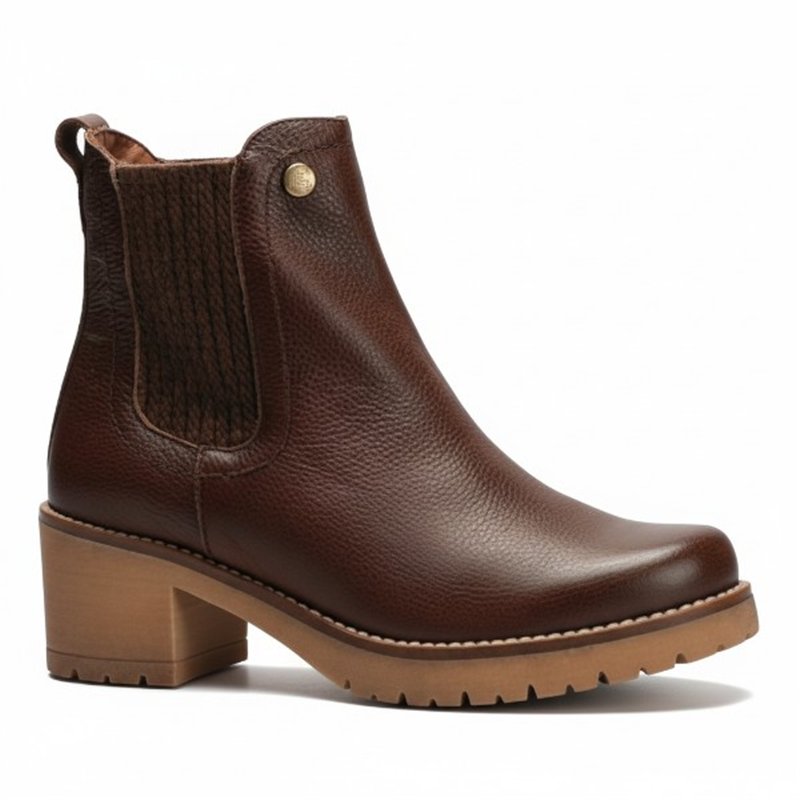 Pitillos botin chelsea marron