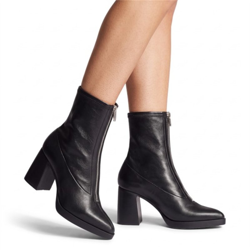 Wonders botin Vera cremallera negro