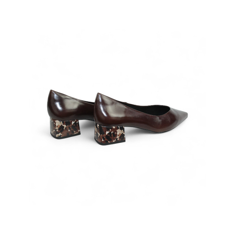 salon tacon 5 cm con tacon forrado fantasia con piso goma patin flexible