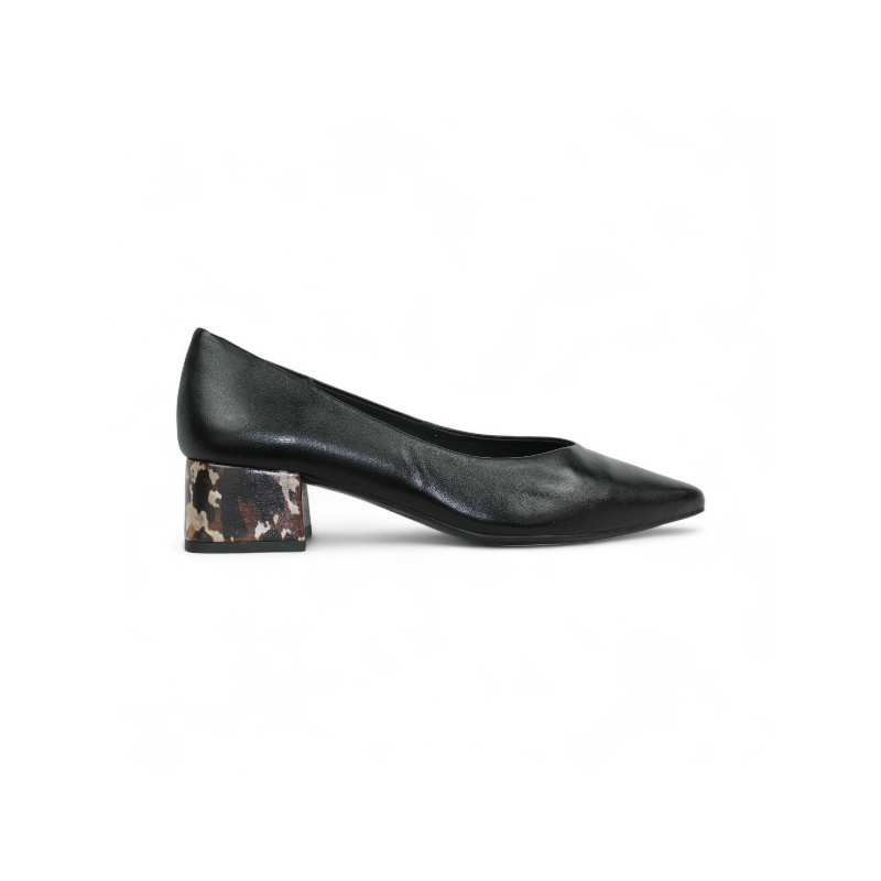 salon tacon 5 cm con tacon forrado fantasia con piso goma patin flexible