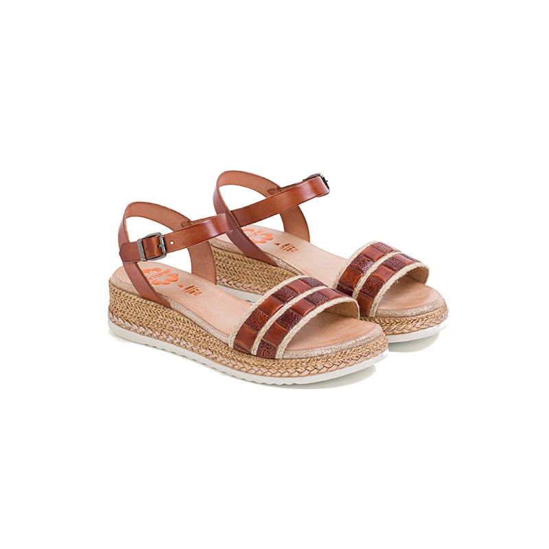 SANDALIA PORRONE CON CUÑA LINEA HELENA