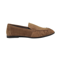 mocasin con copete cosido manual