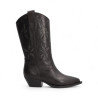 bota cowboy linea western caña bordada con micros