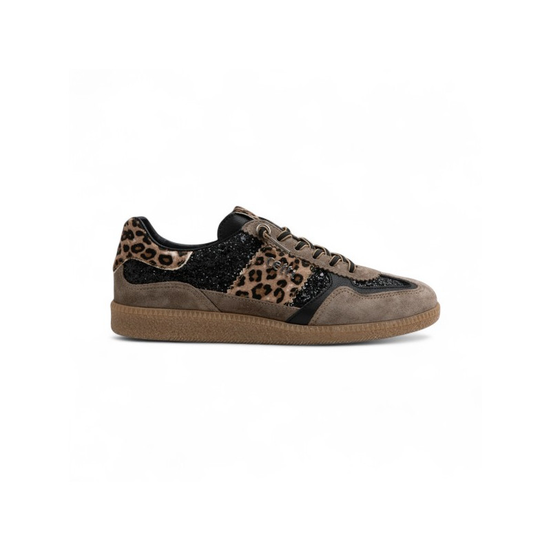 deportivo combinado glitter y print animal