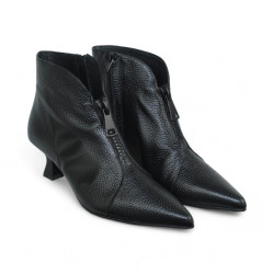 botin con cremallera central tacon 7