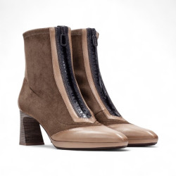 botin combinado strech tacon 6 con cremallera central linea atlanta