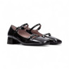 bailarina hebilla tacon 3 cm piel charol linea oporto