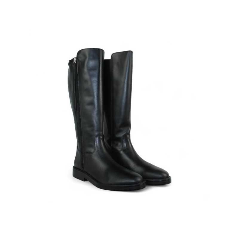 bota con cremallera exterior
