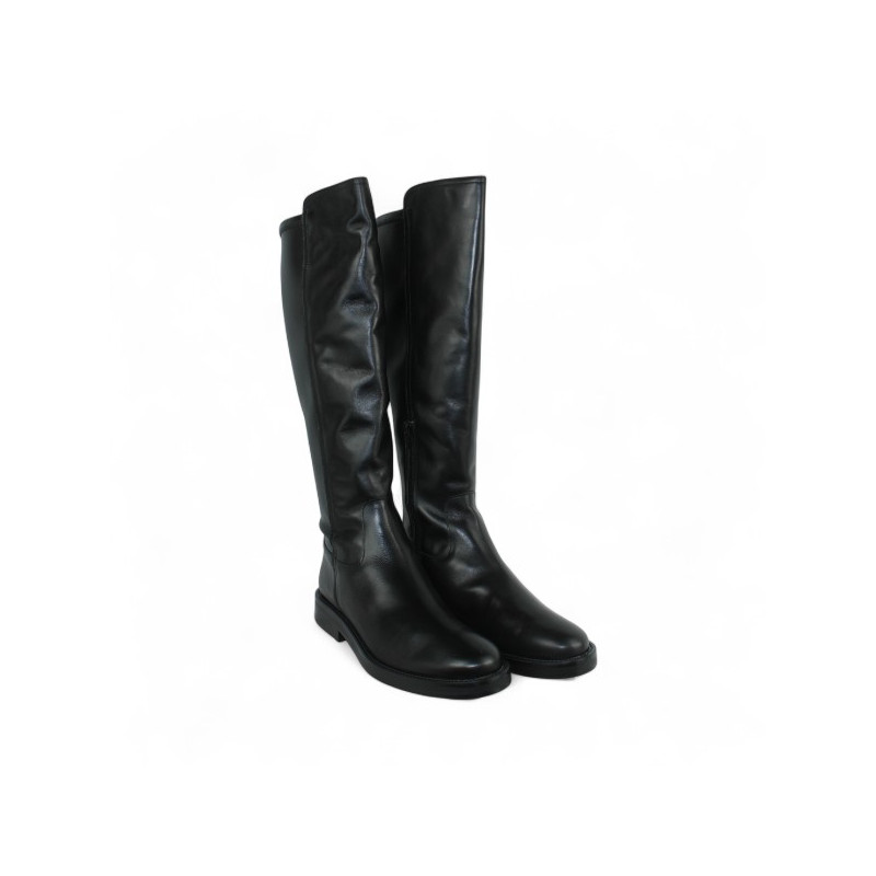 bota piel combinada licra
