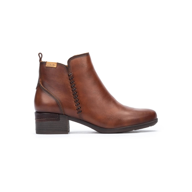 botin piel con tacon 4cm y plantilla acolchada linea malaga