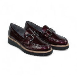 zapato cordon piso goma piel charol