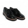 zapato cordon piso goma piel charol