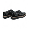 zapato cordon piso goma piel charol
