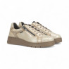 deportivo casual con cremallera lateral y piel charol linea pompas