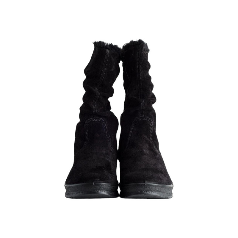 bota con caña arrugada forrada pelo con menbrana impermeable