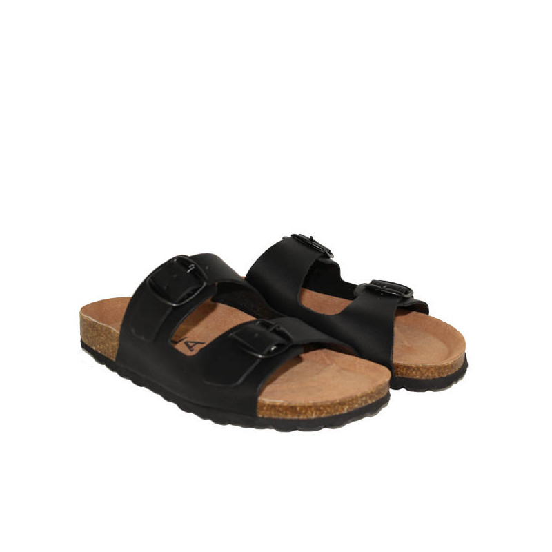 SANDALIA CON 2 HEBILLAS Y PLANTA BIO CONFORT
