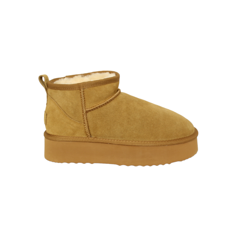 botin piel velour forrado pelo