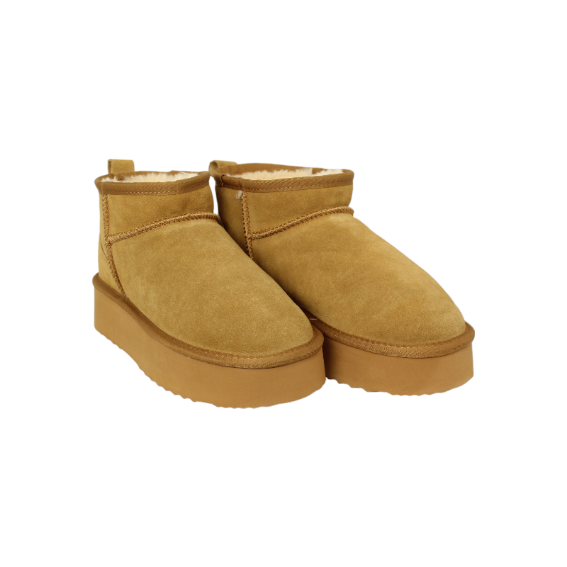 botin piel velour forrado pelo