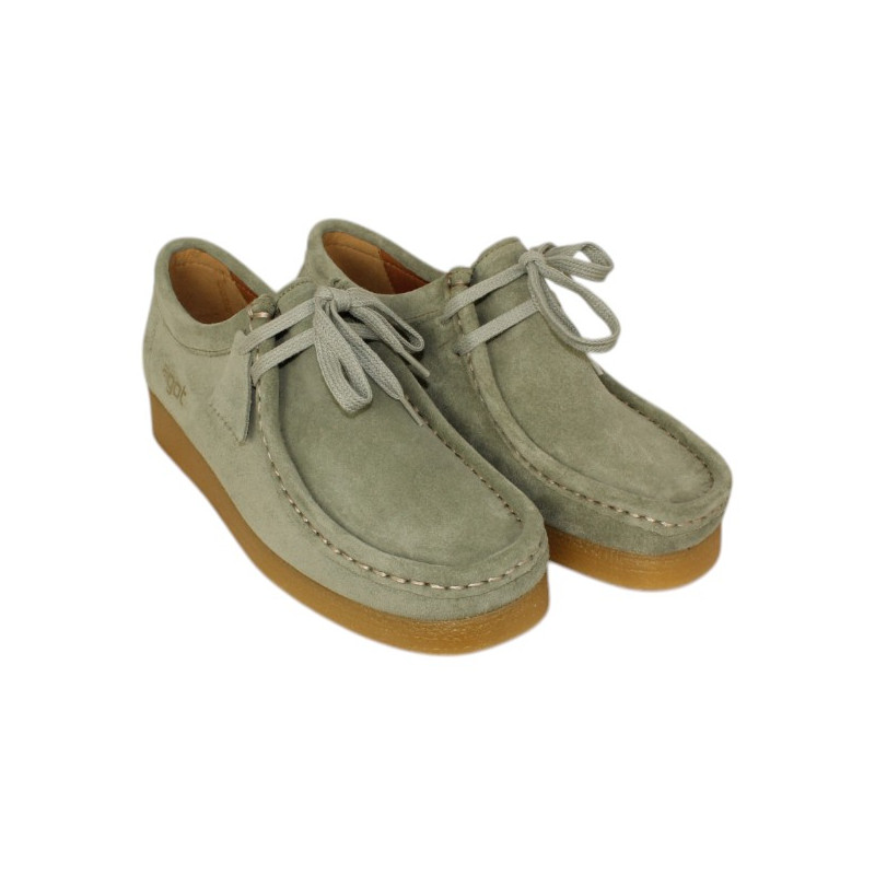 zapato tipo walabee piel velour modelo bee