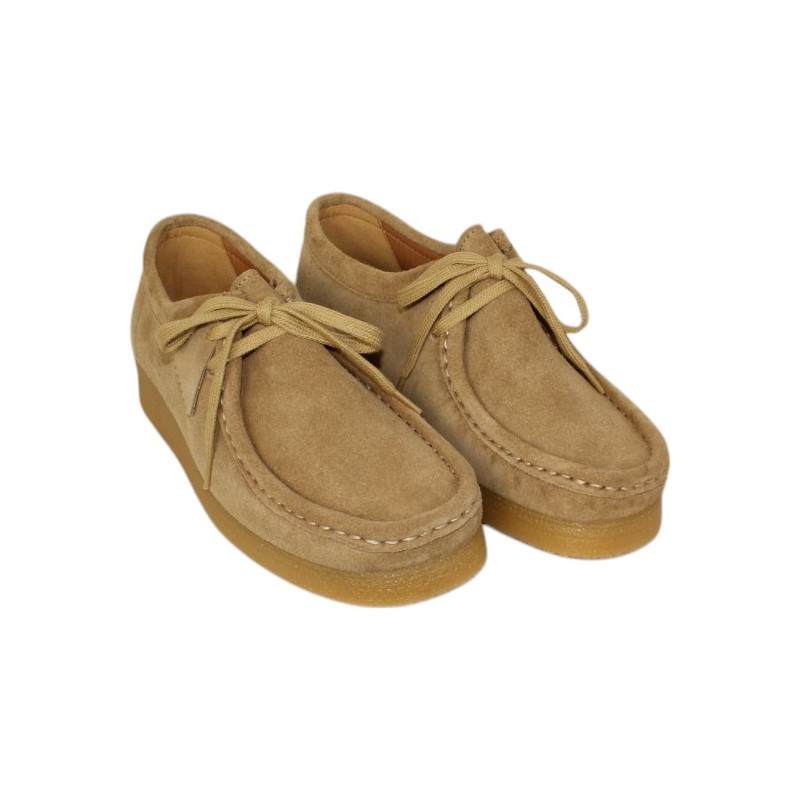 zapato tipo walabee piel velour modelo bee