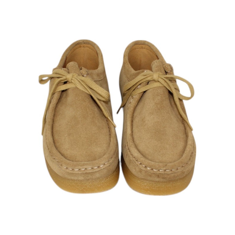 zapato tipo walabee piel velour modelo bee