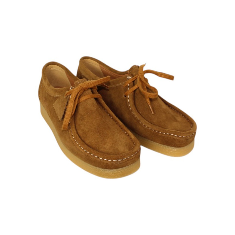 zapato tipo walabee piel velour modelo bee