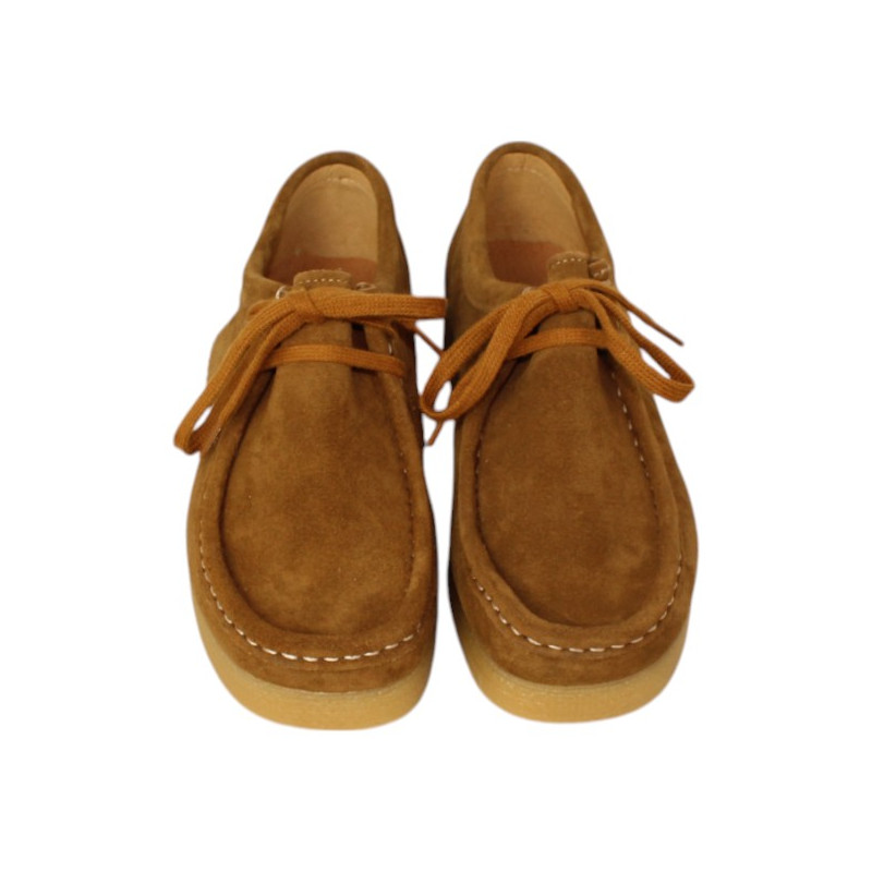 zapato tipo walabee piel velour modelo bee