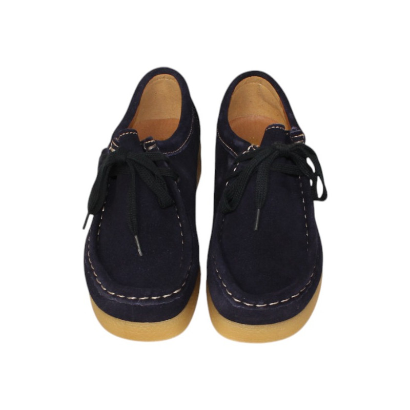 zapato tipo walabee piel velour modelo bee