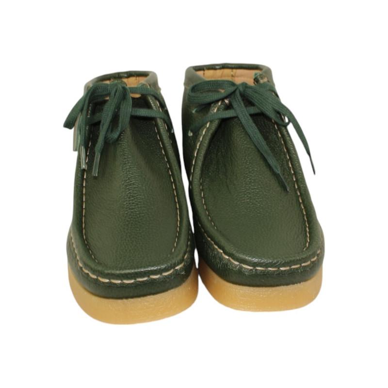 botin tipo walabee piel velour fabricado en españa