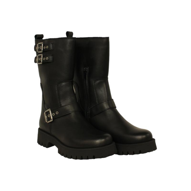 bota tipo motorista con piso track modelo denver