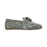 mocasin tipo nautico piel simil poni print vaca modelo driza