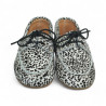 mocasin tipo nautico piel simil poni print vaca modelo driza