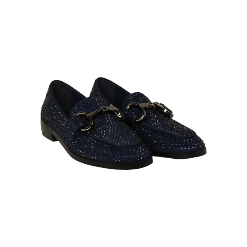 mocasin banda estribo con incrustacion cristales