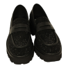 mocasin con incrustacion cristales con piso extraligth