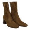 botin con punta cuadrada tacon 5 cm en licra