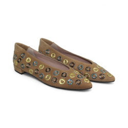 bailarina con tacon  2 cm con incrustaciones multi modelo zuleima