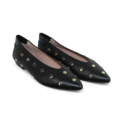 bailarina tacon 3 cm con aplicaciones modelo cecilia