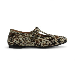 zapato pulsera horma sesgada piel print