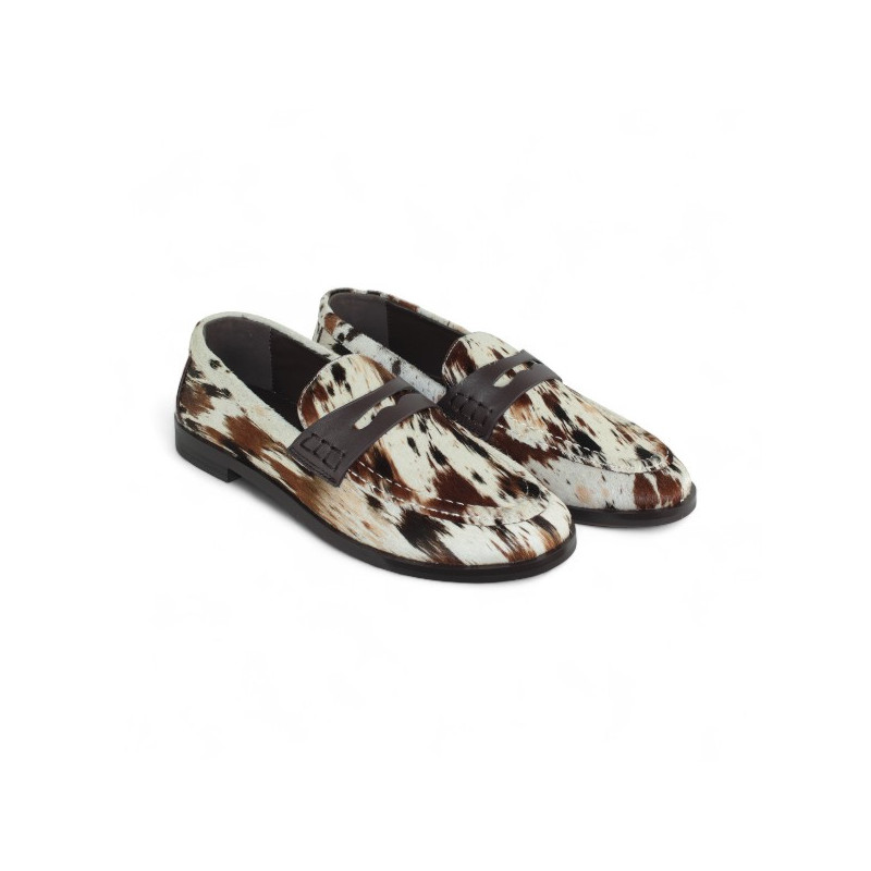 MOCASIN PIEL PRINT COW