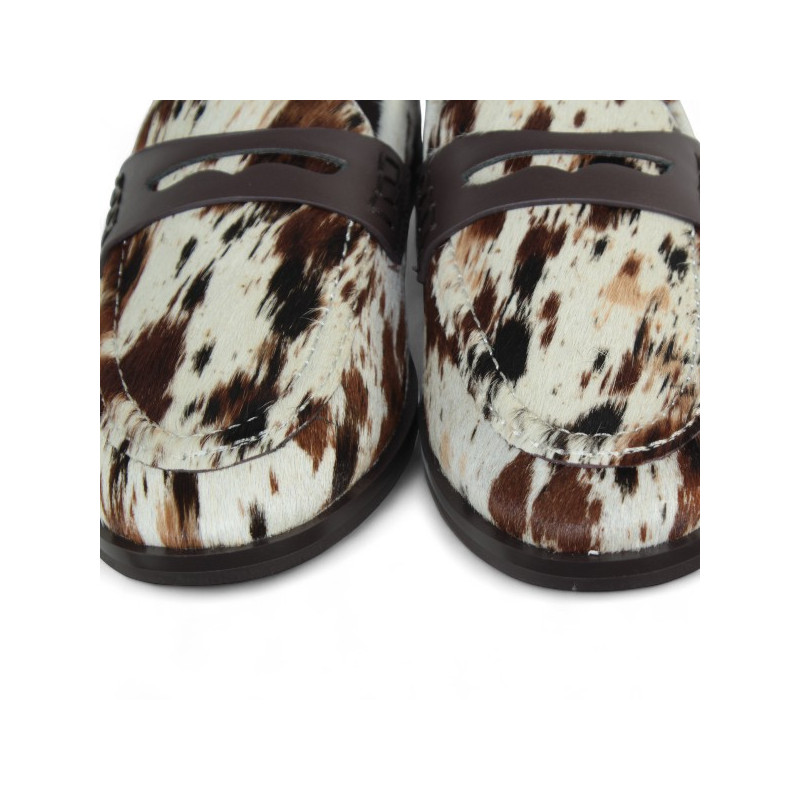 MOCASIN PIEL PRINT COW