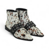botin hebilla piel print cow modelo calima
