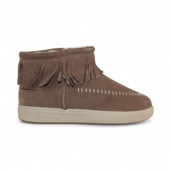 botin flecos forro pelo