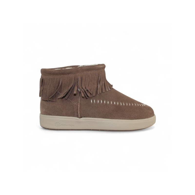 botin flecos forro pelo